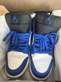 エアジョーダン1 ミッド　青のサムネイル