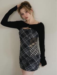 ANDMARY Aine set mini dress グレー andmary Aine set mini dress gray - メルカリ