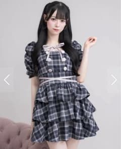 Pium クロスベルト半袖ティアードミニワンピースのサムネイル
