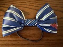 ファイターズ ダンスアカデミー 青白ストライプヘアリボン 値下げ不可