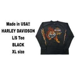 ハーレーダビッドソン Harley Davidson 長袖 タイガー 黒 XL - メルカリ