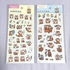 【未開封】可愛い嘘のカワウソ　シール2枚　②のサムネイル