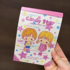 メモ帳 すくーる心理テスト 平成 当時 平成レトロ 平成女児 心理テスト ⭐︎心理テスト付き⭐︎Candy Star メモ帳 平成レトロ 当時物 - メルカリ