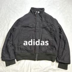 adidas padded jacket with flag tag, size L, black, 00s vintage.