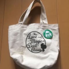デビクロくん トートバッグ 缶バッチ付きのサムネイル