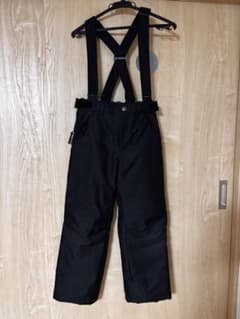 美品　スキーウェア パンツ 140 ブラック サロペットのサムネイル