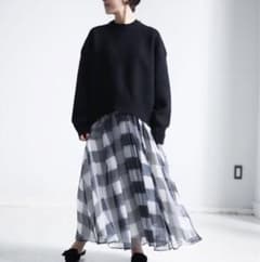 ［訳あり］SHE Tokyo ギムガムチェックスカートのサムネイル