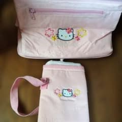 스케이터 Hello Kitty 보냉 가방 대 페트병 홀더 핑크