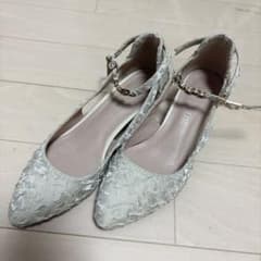 QIANLANG ストラップパンプス ビジュー装飾のサムネイル