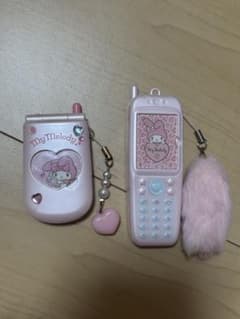 My Melody 携帯電話型キーホルダー ピンクのサムネイル