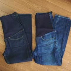 【おまけ付き】無印良品 マタニティデニムパンツ2本のサムネイル
