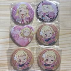 ラブライブ　スーパースター　鬼塚夏美　スクフェス　ハート型　缶バッジ　15点 ラブライブ スーパースター 鬼塚夏美 スクフェス ハート型 缶バッジ 6
