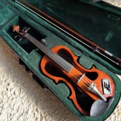 エレキバイオリンと弓、ケース付き エレキバイオリン CV-210E 本体 弓 ケース - メルカリ