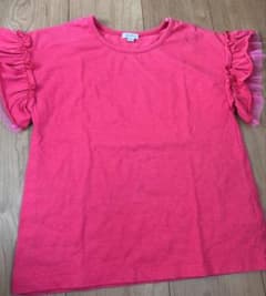 g.v. フリル袖 ピンク Tシャツ 140のサムネイル