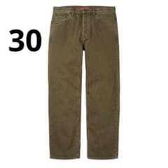 最終値下げ］Supreme Regular Jean Olive 30 - メルカリ