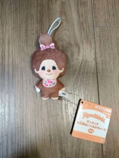 Monchhichi 꽃 무늬 인형 마스코트