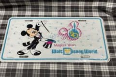 新品未使用Walt Disney World 20周年ナンバープレートディズニー