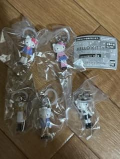 ハローキティ あしながめじるしアクセサリー 全5種コンプリートセット ガチャのサムネイル