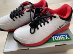 YONEX / POWER CUSHION 105 テニスシューズ 白赤のサムネイル