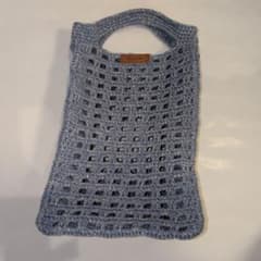 ハンドメイド　毛糸バッグのサムネイル