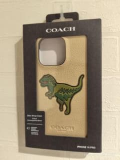 COACH iPhone 16 Pro 용 케이스 공룡 디자인