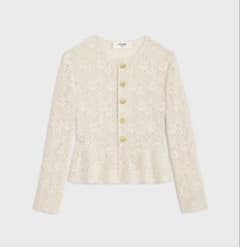 24SSセリーヌCELINE チェルシージャケット レース 美品　38 24SSセリーヌCELINE チェルシージャケット レース 美品 38 - メルカリ