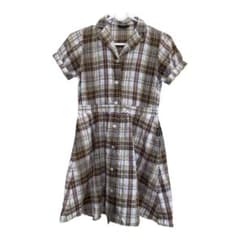 コムサ　チェック　ワンピース140cmのサムネイル