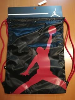 ラスト１点★新品☆エアジョーダン　ナップサック　ジムバック☆黒×赤ジャンプマン★のサムネイル