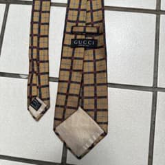 定価¥53000 GUCCI ネクタイ イエロー チェックのサムネイル