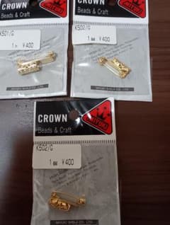 MIYUKI CROWN ブローチピン K501/G K502/G 3個セットのサムネイル