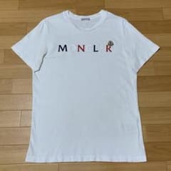 大人気☆ モンクレール 文字ロゴ S 白 Tシャツ 国内正規品 5S591 