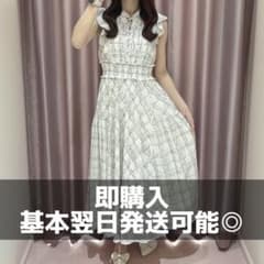An MILLE アンミール チェックレディOP ホワイト ワンピース - メルカリ