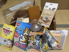 ハムスター用トイレ砂セット ハムスター・ハリネズミ用のゲージ、小物のサムネイル