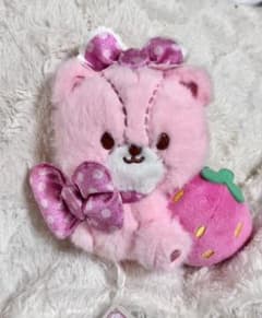 タイニーチャム いちごをぎゅっと ぬいぐるみ ピンク
