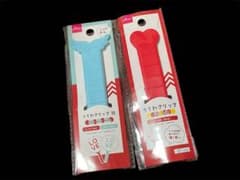 【新品・未開封】ダイソー 推し色 うちわグリップ レッド ブルーのサムネイル