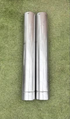 ネポン　煙突　ハウス暖房機　約1000mm 直径:150mm 2本セット