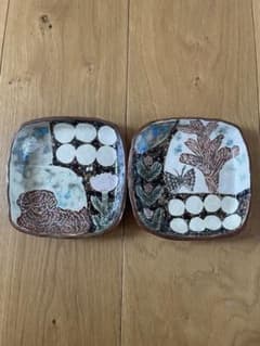 作家　ミシャコシャ 皿 2枚セット 陶器 作家 ミシャコシャ 皿 2枚セット 陶器 - メルカリ