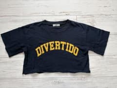WEGO プリント 半袖Tシャツ Sサイズ ネイビーのサムネイル
