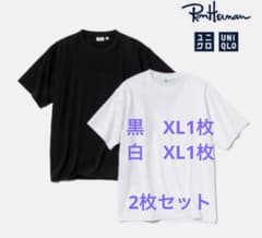 2枚セット【ユニクロ】 ロンハーマン コラボTシャツ XLサイズ黒白