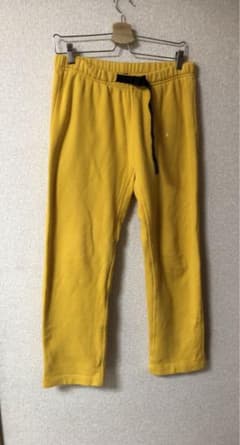 ビームス　グラミチ　コラボ　スウェットパンツ　黄色　M ループウィラーのサムネイル