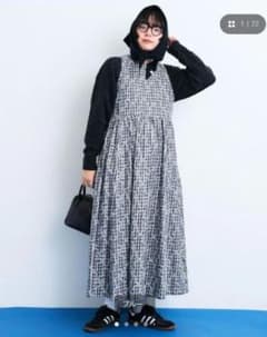 アイアムアイ I am I Bear pattern check ワンピースのサムネイル