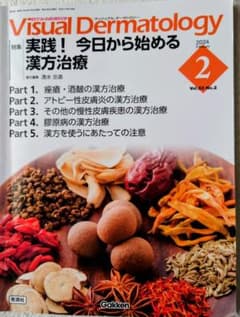Visual Dermatology 2024年2月号 漢方治療のサムネイル