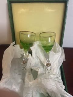 Bohemia Glass ワイングラス 2客セット 専用箱入りのサムネイル