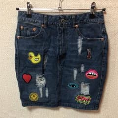 【新品未使用】デニムスカートのサムネイル