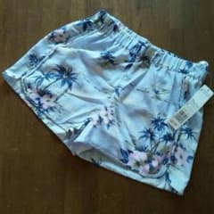 花柄 ライトブルー 短パンのサムネイル