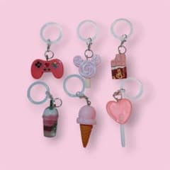 6個セット めじるしアクセサリー アンブレラマーカー チャーム アイス