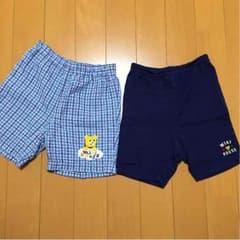 ミキハウス☆くまのハーフパンツ 2枚組 90cmのサムネイル