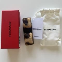 新品未使用　FERRAGAMO FERM VELVET バレッタ　レオパード 新品未使用 FERRAGAMO FERM VELVET バレッタ レオパード - メルカリ