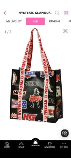 HYSTERIC GLAMOUR　トートバッグのサムネイル