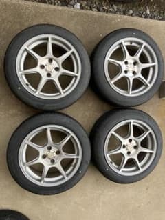 ENKEI RACING RS+M 16×7J+43 4H-100 バリ山付き - メルカリ